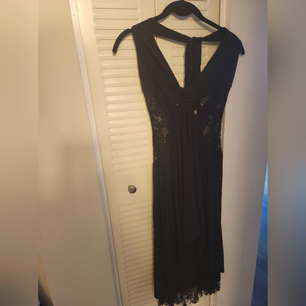 Black Halter Dress with lace